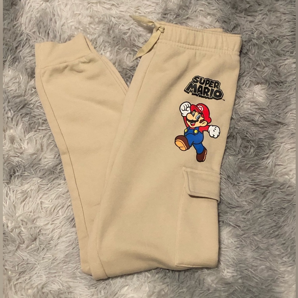 Nintendo Kids Tan Super Mario Joggers